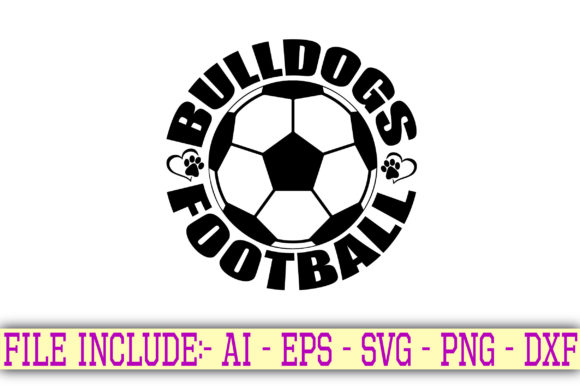 Bulldogs Football: Graphics for Crafts Sellers