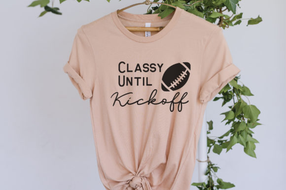 Classy Until Kickoff SVG: Football Graphics for Crafts