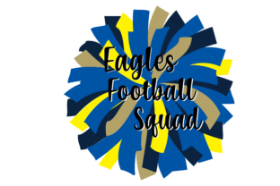 Eagles Football Cheer Squad Pom Graphics & Crafts
