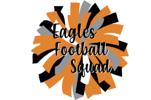 Eagles Football Squad Pom Pom Cheer Graphics