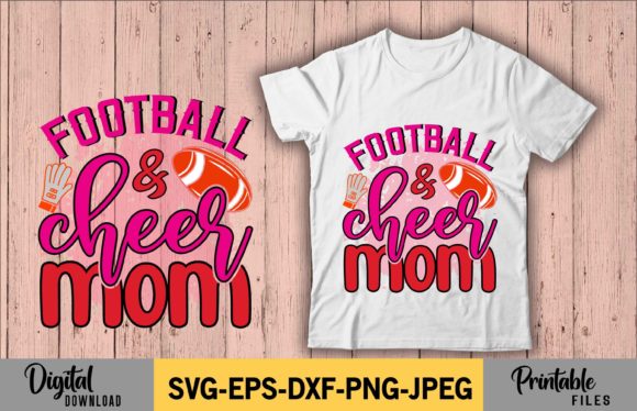 Football Cheer Mom Sublimation Design