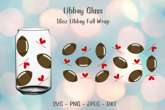 Football Glass Wrap SVG: Graphics for Crafts