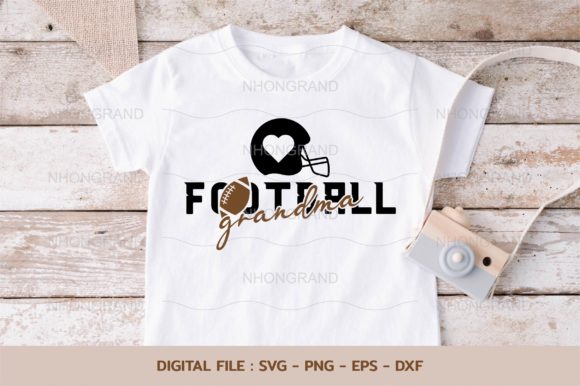 Grandma Love American Football SVG for Crafts & Graphics