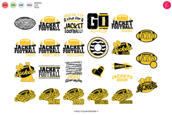 Jackets Football Bundle: Graphics & Crafts for Branding