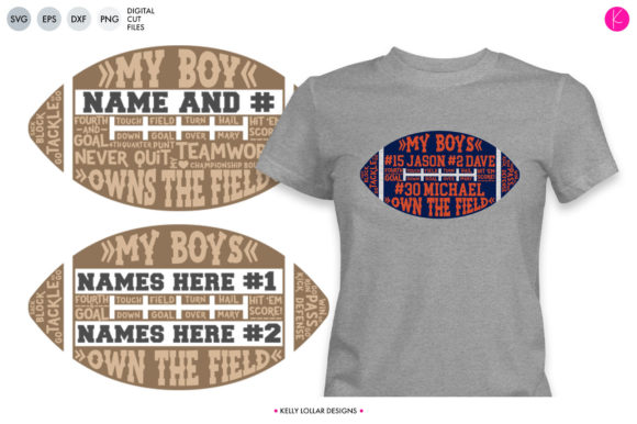 My Boys Parent and Grandparent Football Graphics
