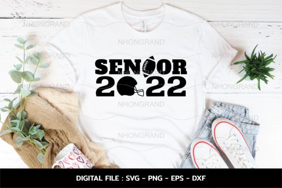 Senior Class of 2022 Football Graduated Graphics for Crafts